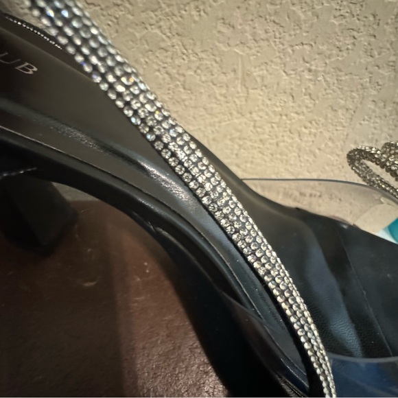 NIB Alicepub Rhinestone Strappy Chunky Heel w/Bow - Picture 6 of 16